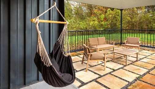 Black swing chair hammock